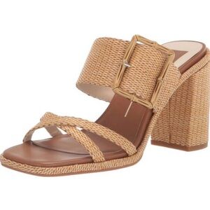 Dolce Vita Onnie Sandal Heels in Natural Raffia Size 11 NEW!
